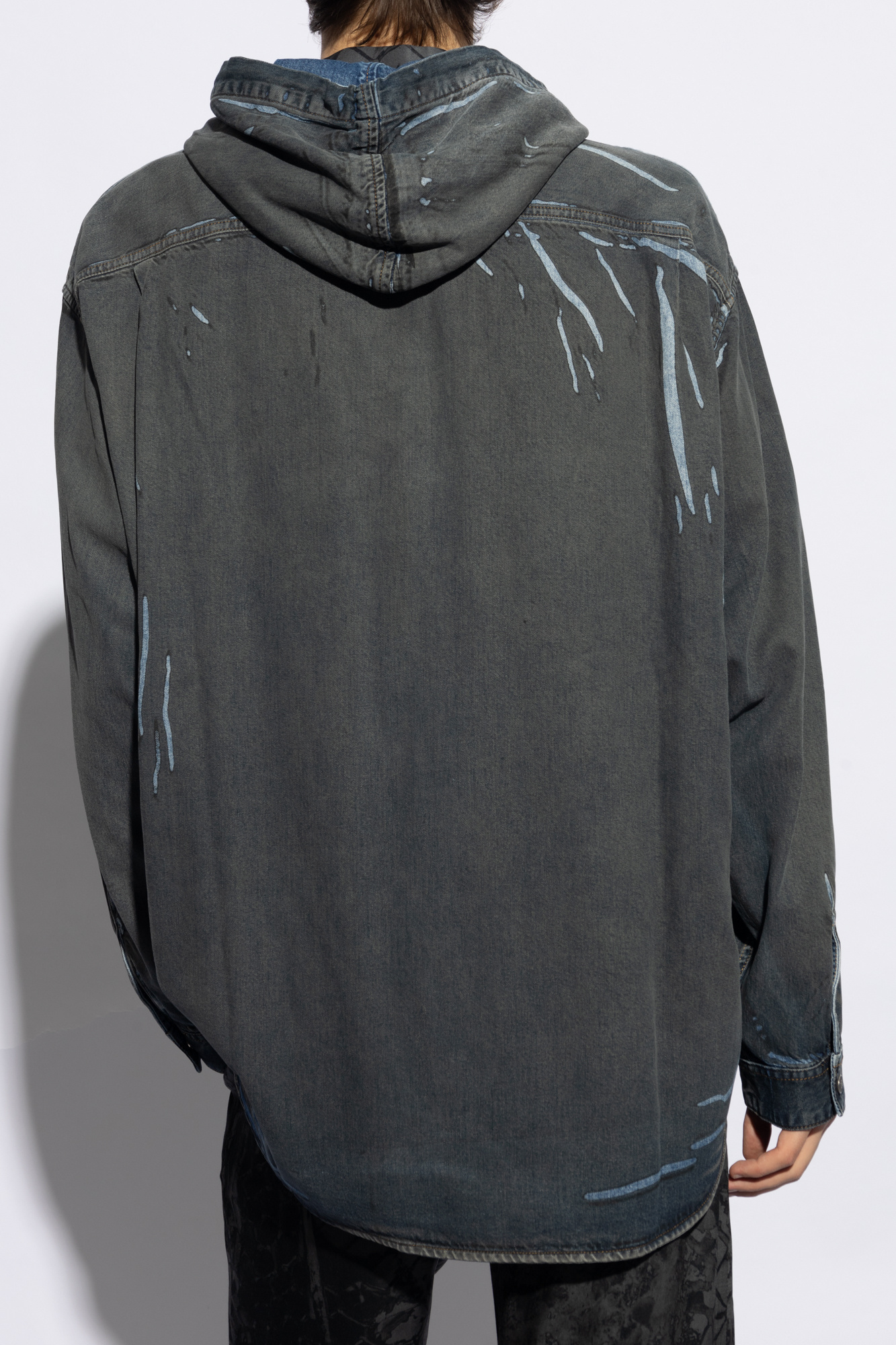 Diesel 'D-DEWNY-HOOD-S1' denim shirt - Shirts - BeyondStyle
